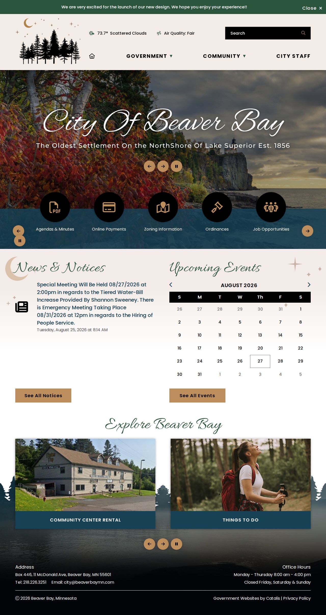 Beaver Bay court docket search official government and ordinance source