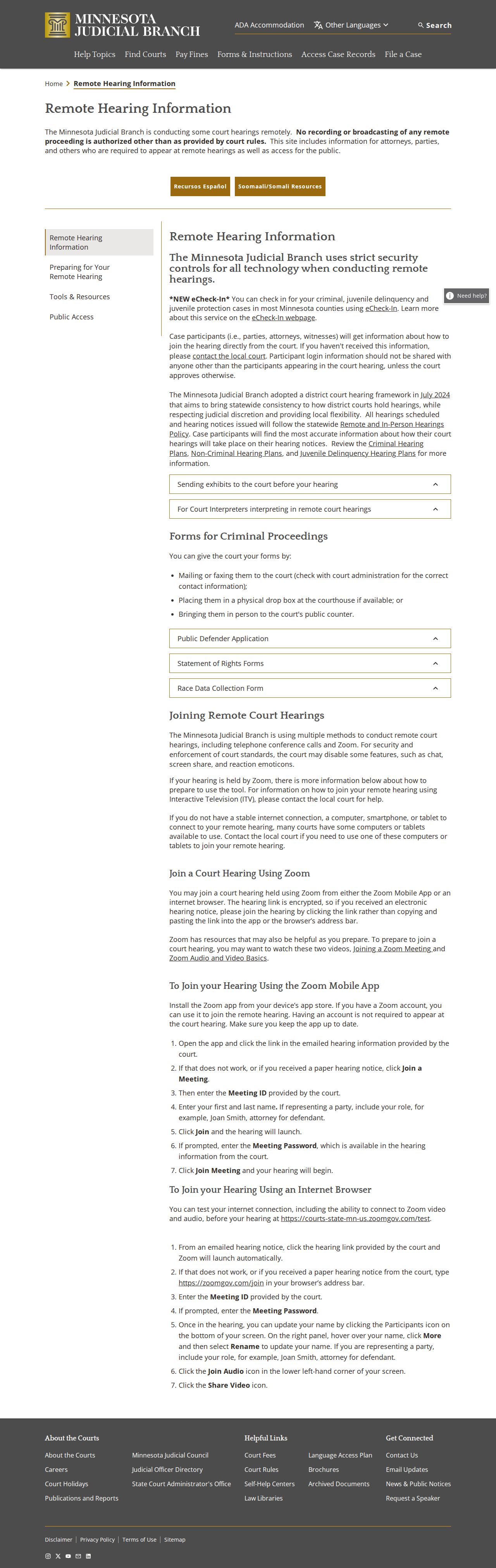 Lake County Court Dates official Minnesota remote-hearing information