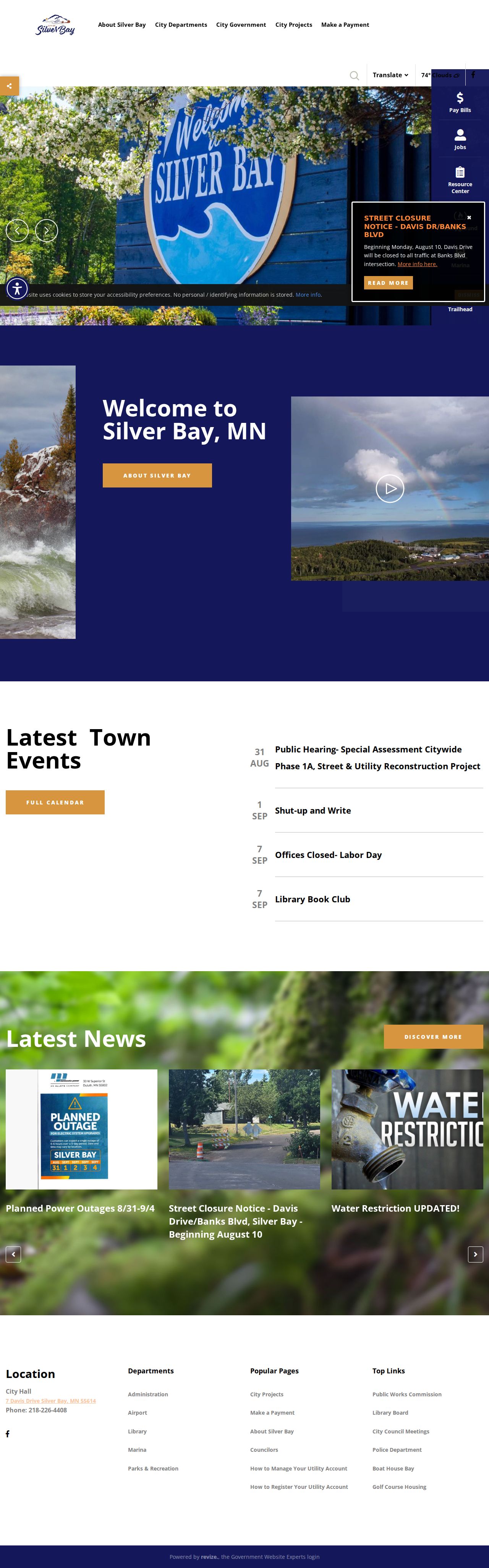 Silver Bay court docket search history and municipal profile source